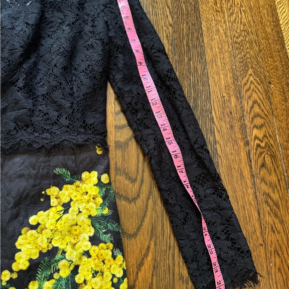 Sold!!!Dolce&Gabbana black lace dress with yellow Flowers - Picture 9 of 13